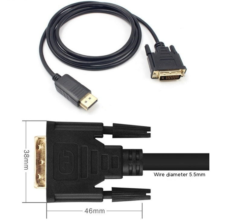 DP To DVI Cable Display port To Dvi24 1 HDMI Cable Computer Monitor Adapter Cable 18 M DP To DVI Cable Display port To Dvi24 1 HDMI Cable Computer Monitor Adapter Cable 18 M